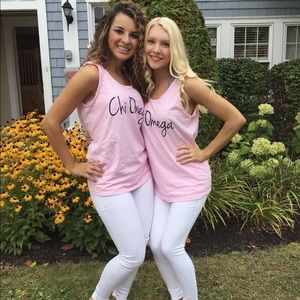 Sorority Chi Omega Tank Top  Size Small
